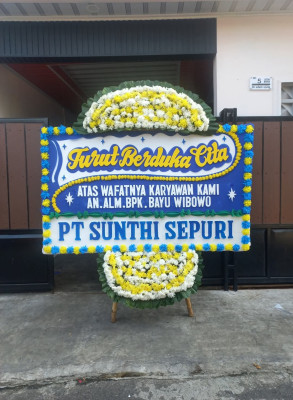 Papan Bunga Duka di Rimbo Bujang