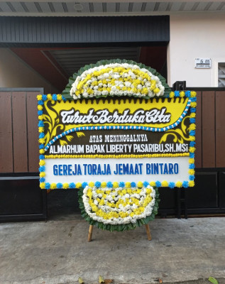 Papan Bunga Duka di Rimbo Bujang